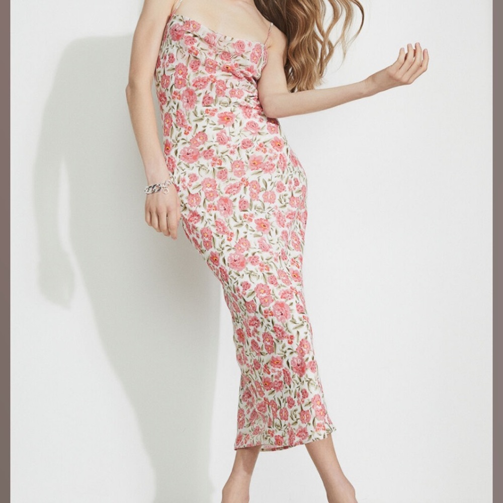 Midi Floral Slip Dress